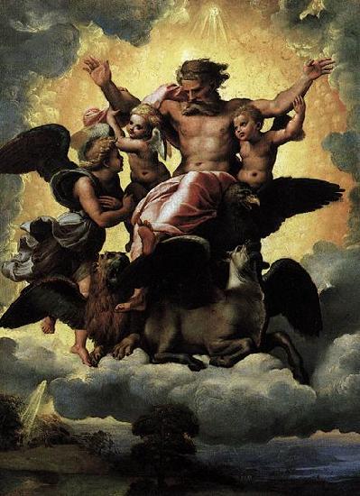 RAFFAELLO Sanzio The Vision of Ezekiel China oil painting art